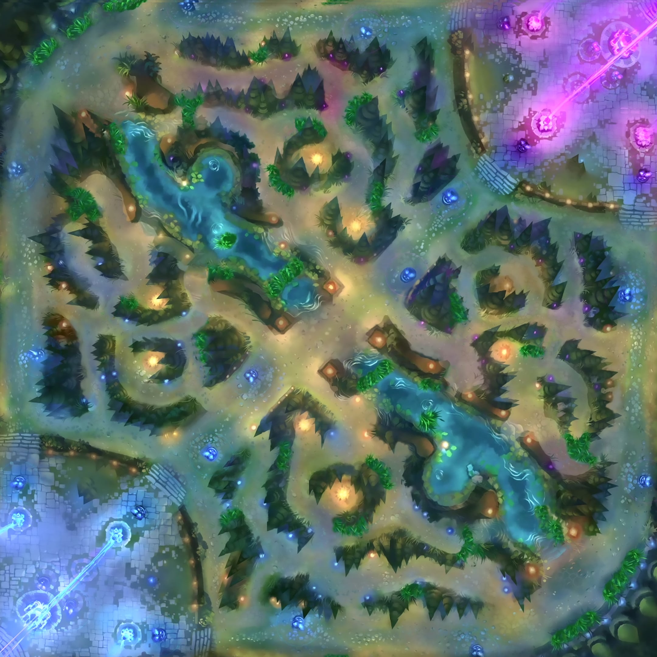 Dota 2 of League of Legends? - Map Summoners Rift in League of Legends